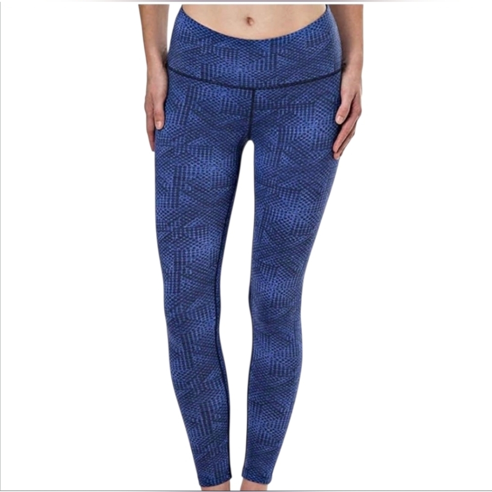 Tuff Athletics purplish blue size L yoga pants leggings workout pants *